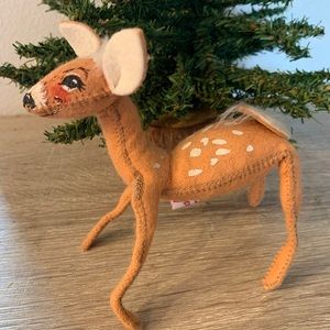 ANNALEE 1993 Christmas deer doll 1993 felt fabric good condition